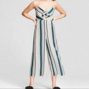 NWT Xhilaration Striped Keyhole Jumpsuit